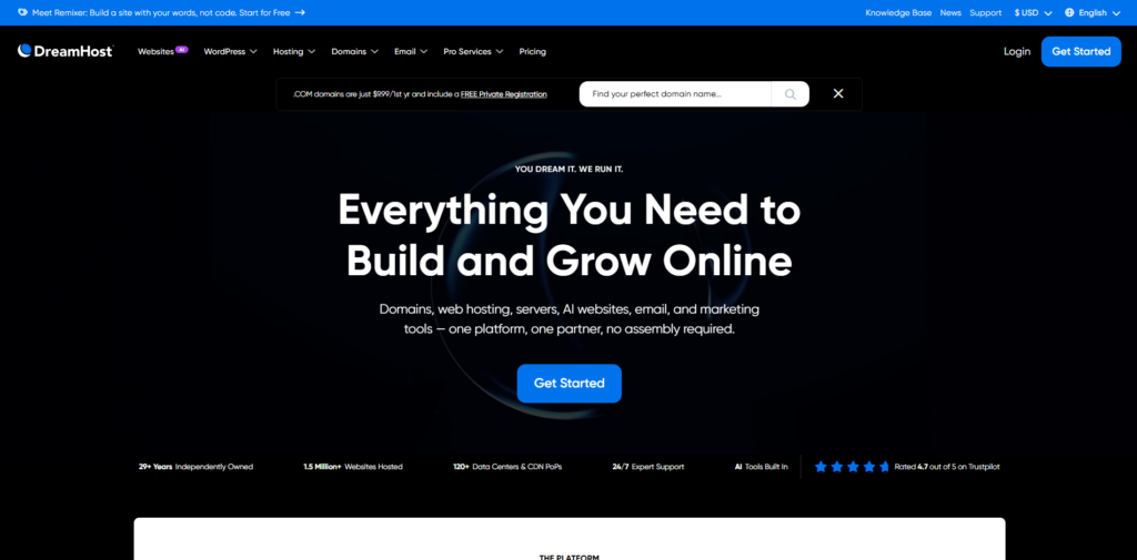 Top 10 Hosting Providers in 2026: Best Web Hosting Picks for Speed, Support, and Value 7 DreamHost