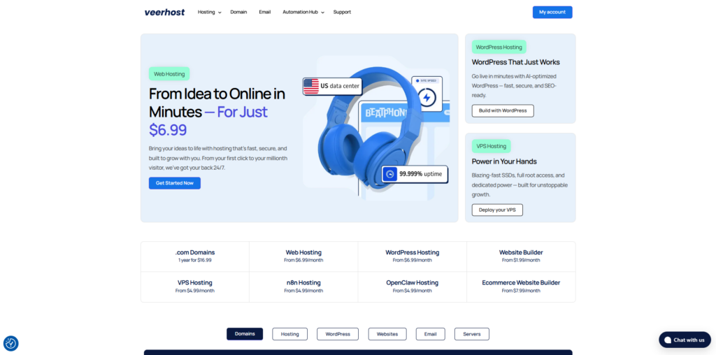 Top 10 Hosting Providers in 2026: Best Web Hosting Picks for Speed, Support, and Value 2 VeerHost